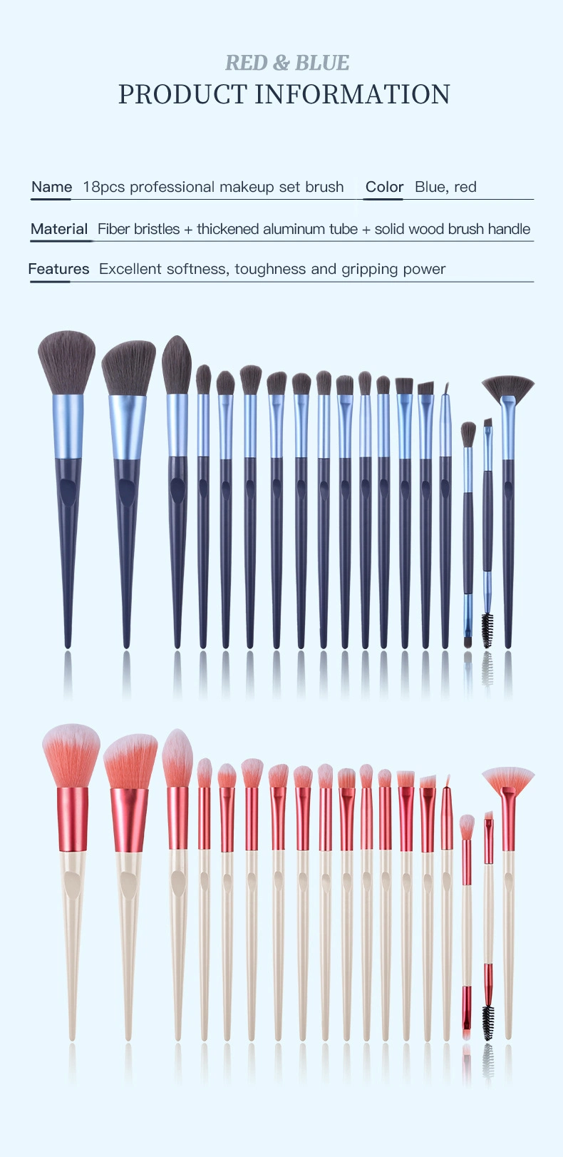 Makeup Tools OEM 18PCS Makeup Tools Beauty Products Eye Makeup